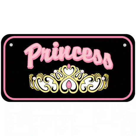 Princess Tiara Metal Novelty License Plate 6" x 3" (BP)