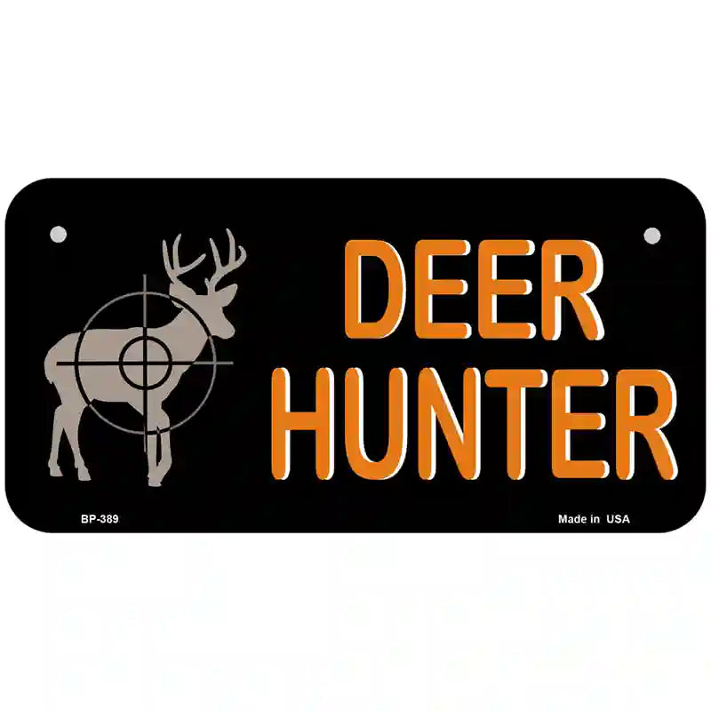 Deer Hunter Metal Novelty License Plate 6" x 3" (BP)