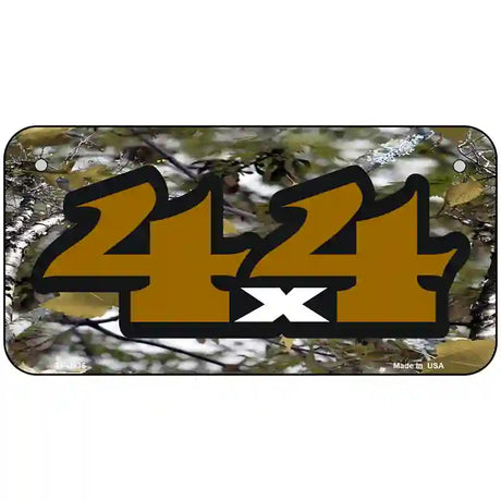 4x4 Camouflage Metal Novelty License Plate 6" x 3" (BP)