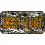 Beer Hunt Metal Novelty License Plate 6" x 3" (BP)