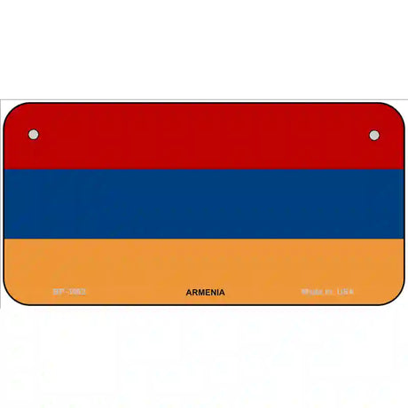 Armenia Flag Metal Novelty License Plate 6" x 3" (BP)