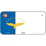 Azores Flag Metal Novelty License Plate 6" x 3" (BP)