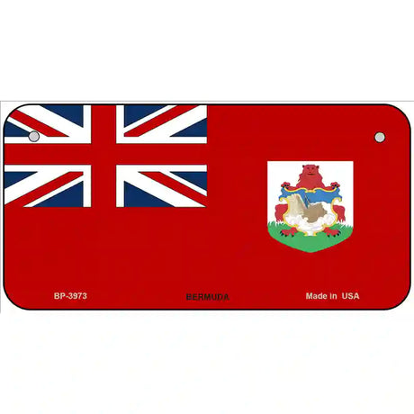 Bermuda Flag Metal Novelty License Plate 6" x 3" (BP)