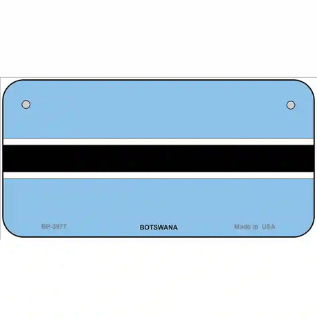 Botswana Flag Metal Novelty License Plate 6" x 3" (BP)