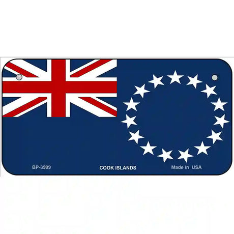 Cook Island Flag Metal Novelty License Plate 6" x 3" (BP)