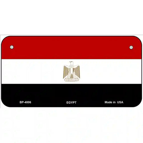 Egypt Flag Metal Novelty License Plate 6" x 3" (BP)