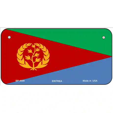 Eritrea Flag Metal Novelty License Plate 6" x 3" (BP)