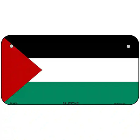 Palestine Country Flag Metal Novelty License Plate 6" x 3" (BP)