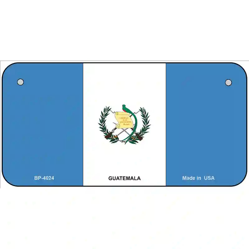 Guatemala Country Flag Metal Novelty License Plate 6" x 3" (BP)