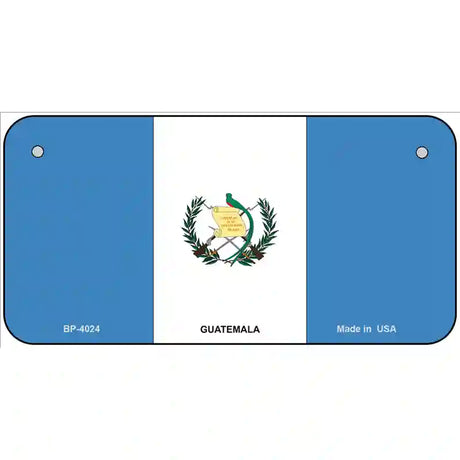 Guatemala Country Flag Metal Novelty License Plate 6" x 3" (BP)