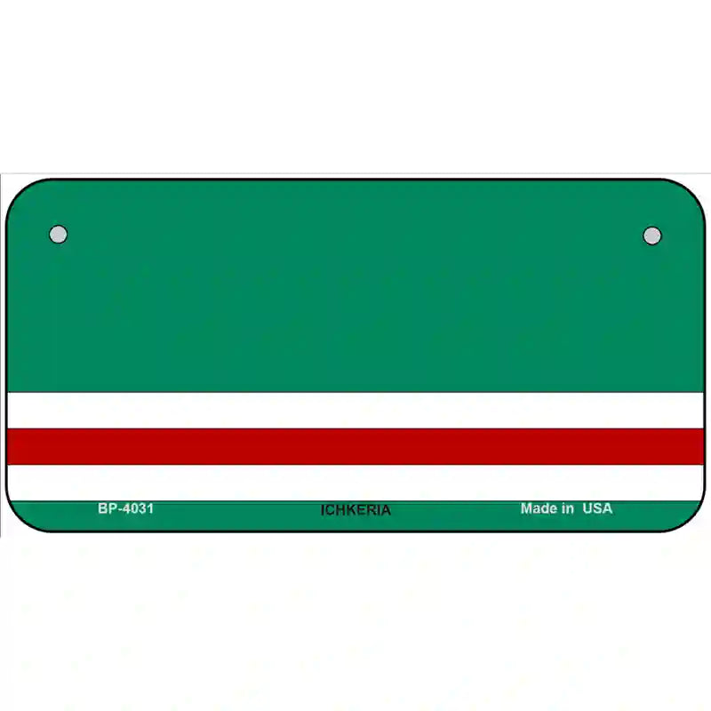 Ichkeria Flags Metal Novelty License Plate 6" x 3" (BP)