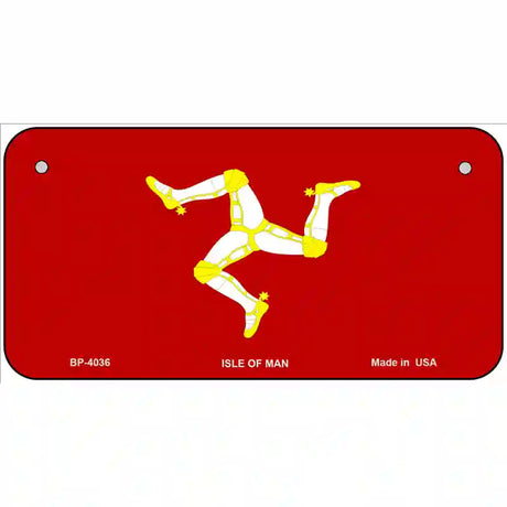 Isle Of Man Flag Metal Novelty License Plate 6" x 3" (BP)