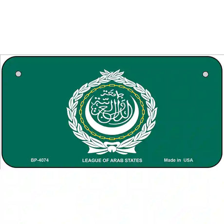 League Of Arab States Flag Metal Novelty License Plate 6" x 3" (BP)