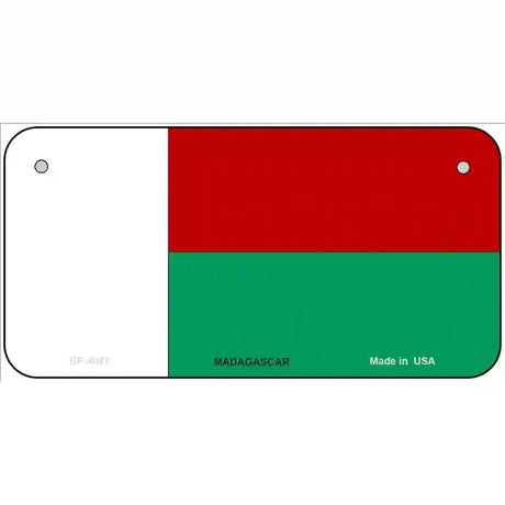 Madagascar Flag Metal Novelty License Plate 6" x 3" (BP)