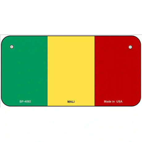 Mali Flag Metal Novelty License Plate 6" x 3" (BP)