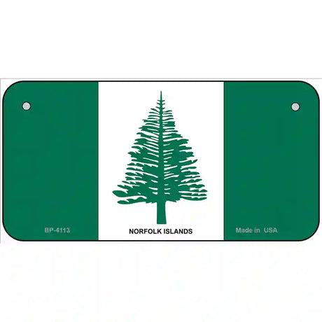 Norfolk Islands Flag Metal Novelty License Plate 6" x 3" (BP)