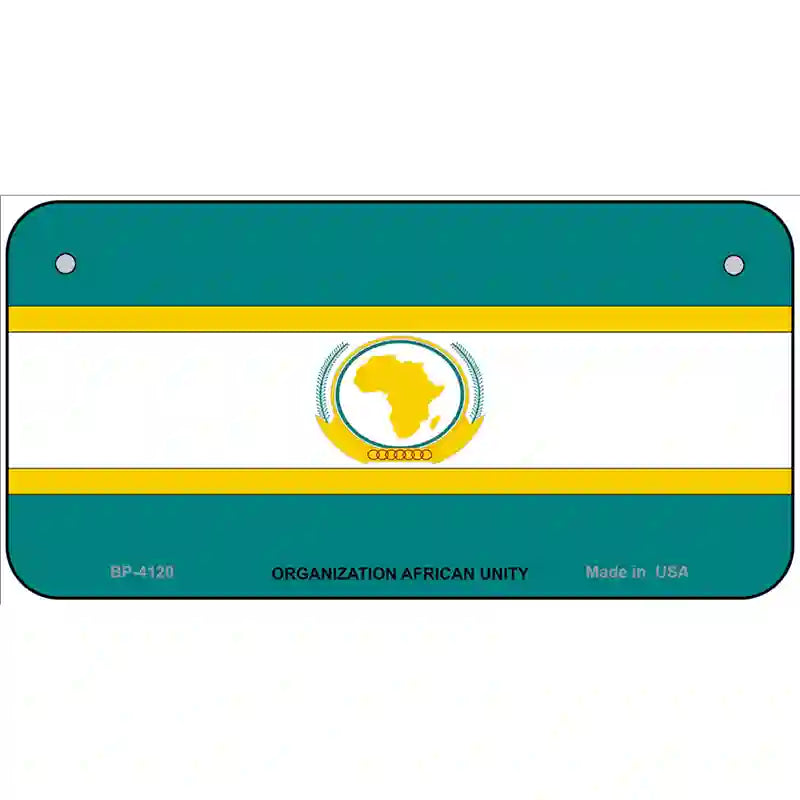 Organization African Unity Flag Metal Novelty License Plate 6" x 3" (BP)