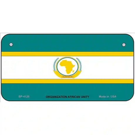 Organization African Unity Flag Metal Novelty License Plate 6" x 3" (BP)