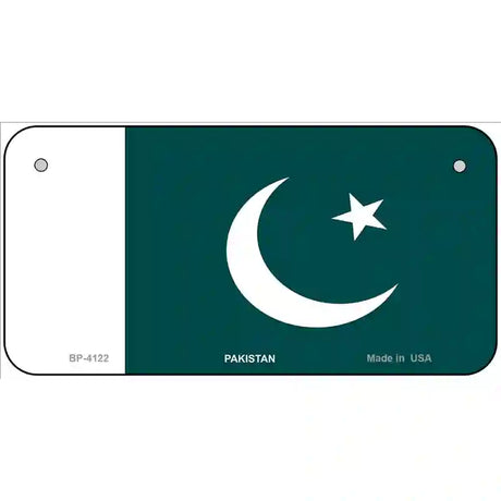 Pakistan Flag Metal Novelty License Plate 6" x 3" (BP)