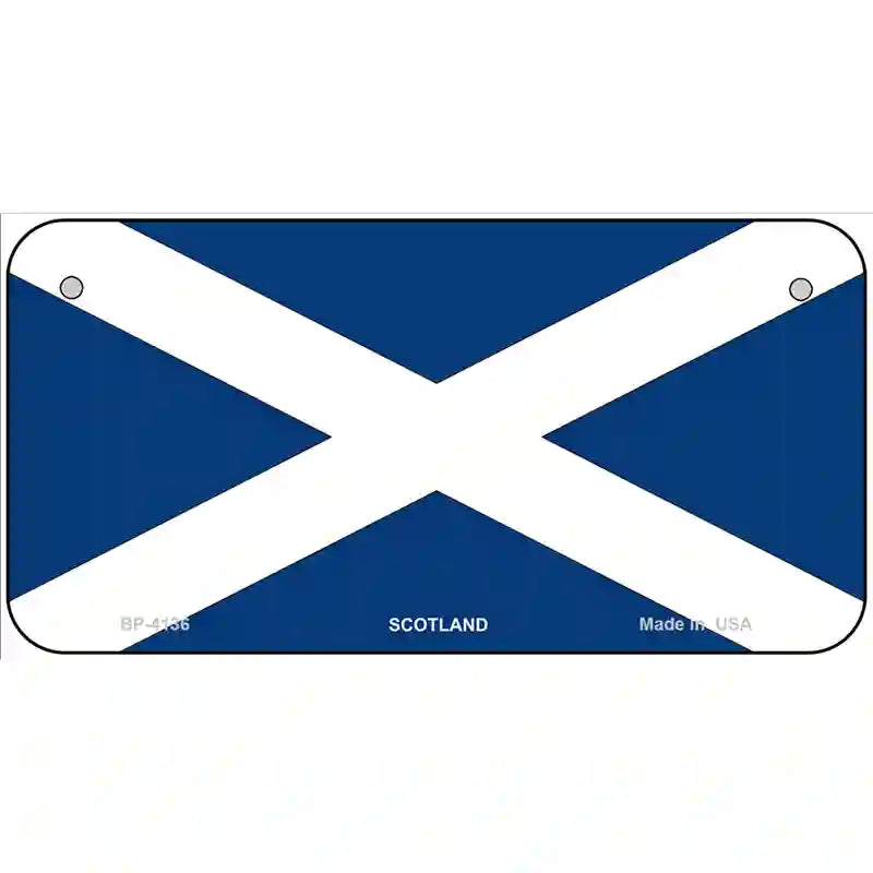 Scotland Flag Metal Novelty License Plate 6" x 3" (BP)