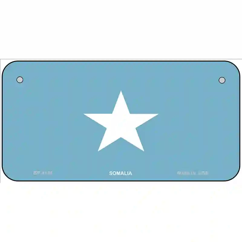 Somalia Flag Metal Novelty License Plate 6" x 3" (BP)