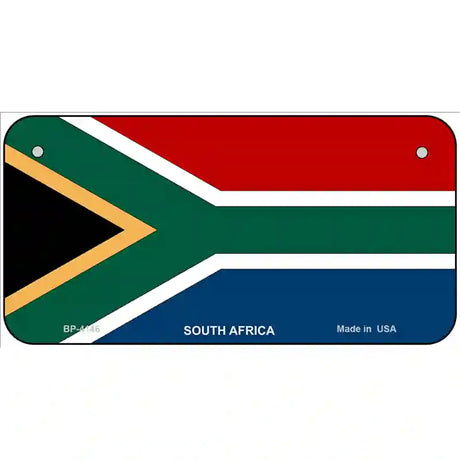 South Africa Flag Metal Novelty License Plate 6" x 3" (BP)