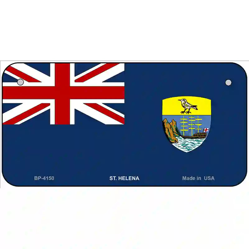 St Helena Flag Metal Novelty License Plate 6" x 3" (BP)