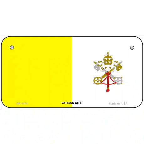 Vatican City Flag Metal Novelty License Plate 6" x 3" (BP)