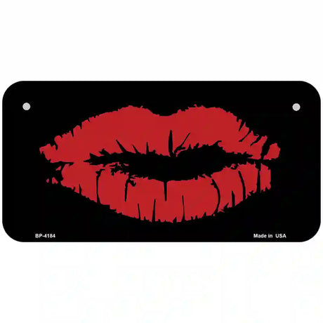 Full Red Lips Metal Novelty License Plate 6" x 3" (BP)