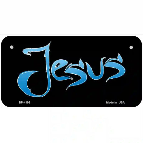 Jesus Metal Novelty License Plate 6" x 3" (BP)