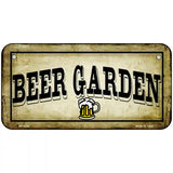 Beer Garden Metal Novelty License Plate 6" x 3" (BP)