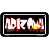 Arizona Black Metal Novelty License Plate 6" x 3" (BP)