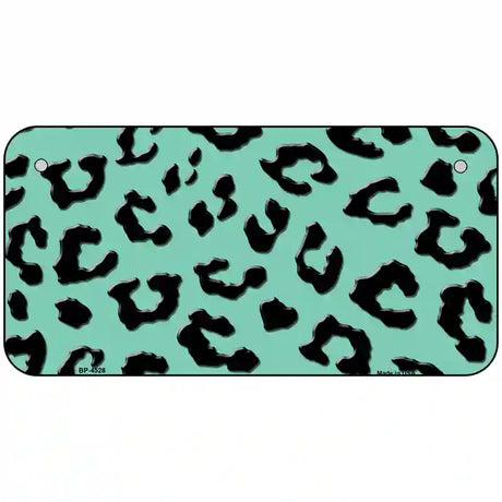 Mint Black Cheetah Metal Novelty License Plate 6" x 3" (BP)