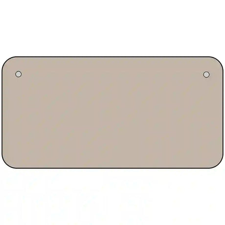 Tan Solid Metal Novelty License Plate 6" x 3" (BP)