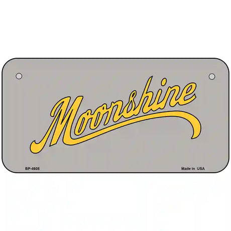 Moonshine Metal Novelty License Plate 6" x 3" (BP)