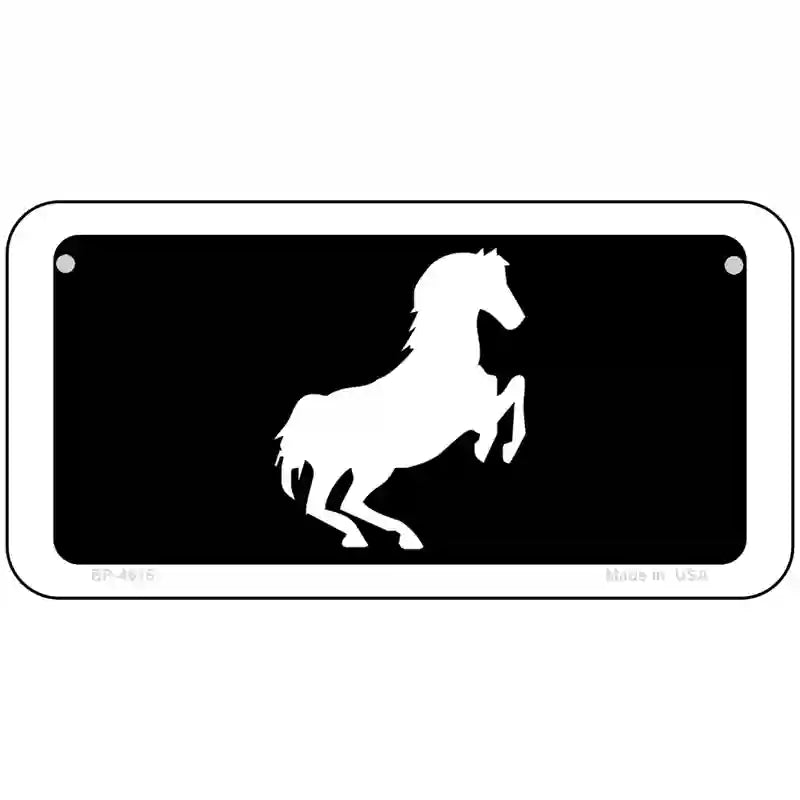 Horse Novelty Metal License Plate 6" x 3" (BP)