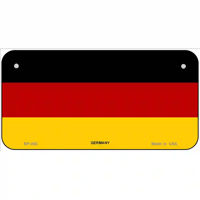 Germany Flag Metal Novelty License Plate 6" x 3" (BP)