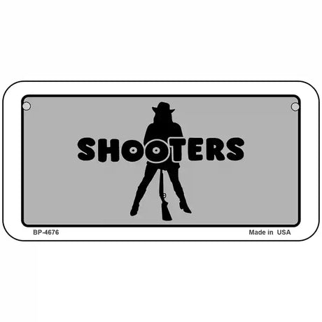 Shooters Metal Novelty License Plate 6" x 3" (BP)