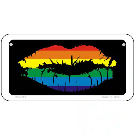 Lips Metal Novelty License Plate 6" x 3" (BP)