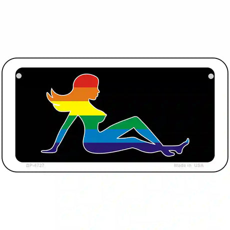 Mud Flap Girl Metal Novelty License Plate 6" x 3" (BP)