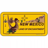 Roadrunner New Mexico Novelty Metal License Plate 6" x 3" (BP)