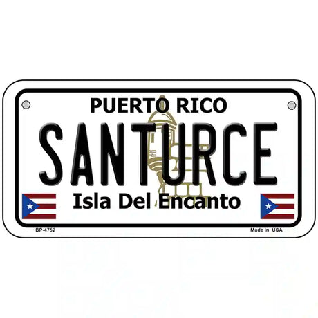 Santurce Puerto Rico Metal Novelty License Plate 6" x 3" (BP)