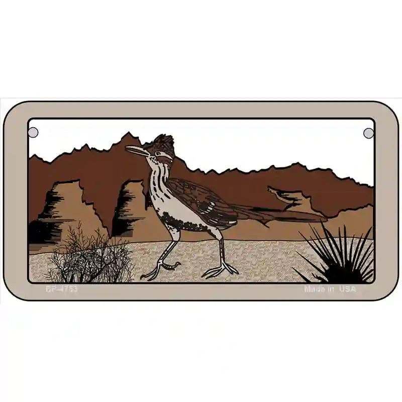 Roadrunner Novelty Metal License Plate 6" x 3" (BP)