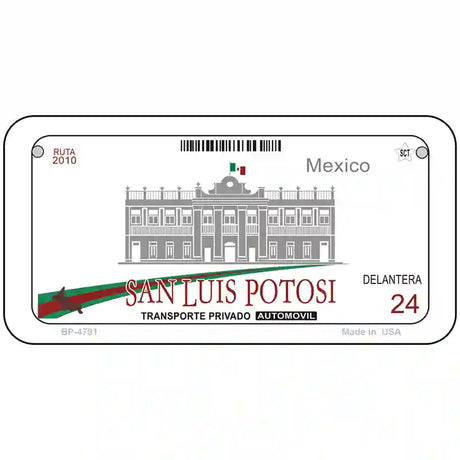 San Luis Potosi Mexico Novelty Metal License Plate 6" x 3" (BP)