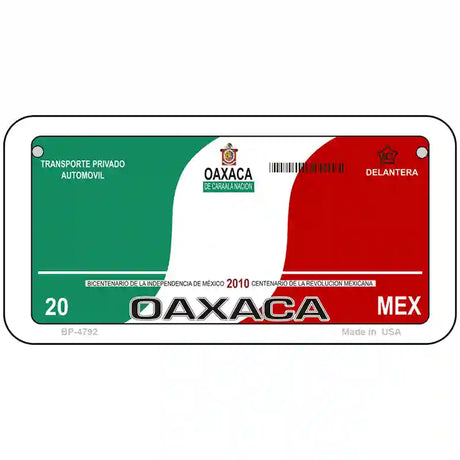 Oaxaca Mexico Novelty Metal License Plate 6" x 3" (BP)