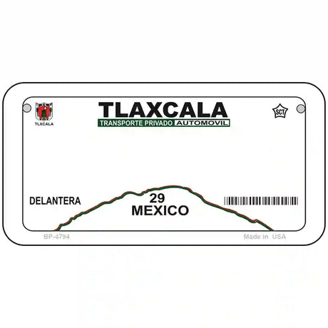 Tlaxcala Mexico Novelty Metal License Plate 6" x 3" (BP)