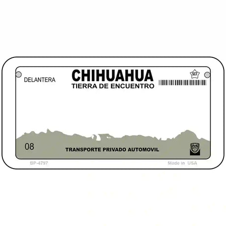 Chihuahua Mexico Novelty Metal License Plate 6" x 3" (BP)