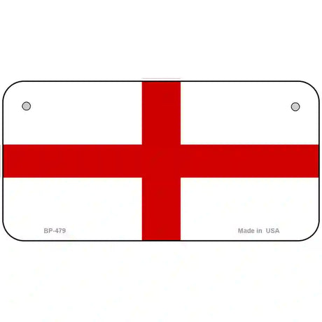 England Flag Metal Novelty License Plate 6" x 3" (BP)