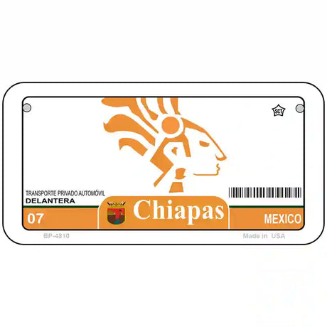 Chiapas Mexico Novelty Metal License Plate 6" x 3" (BP)