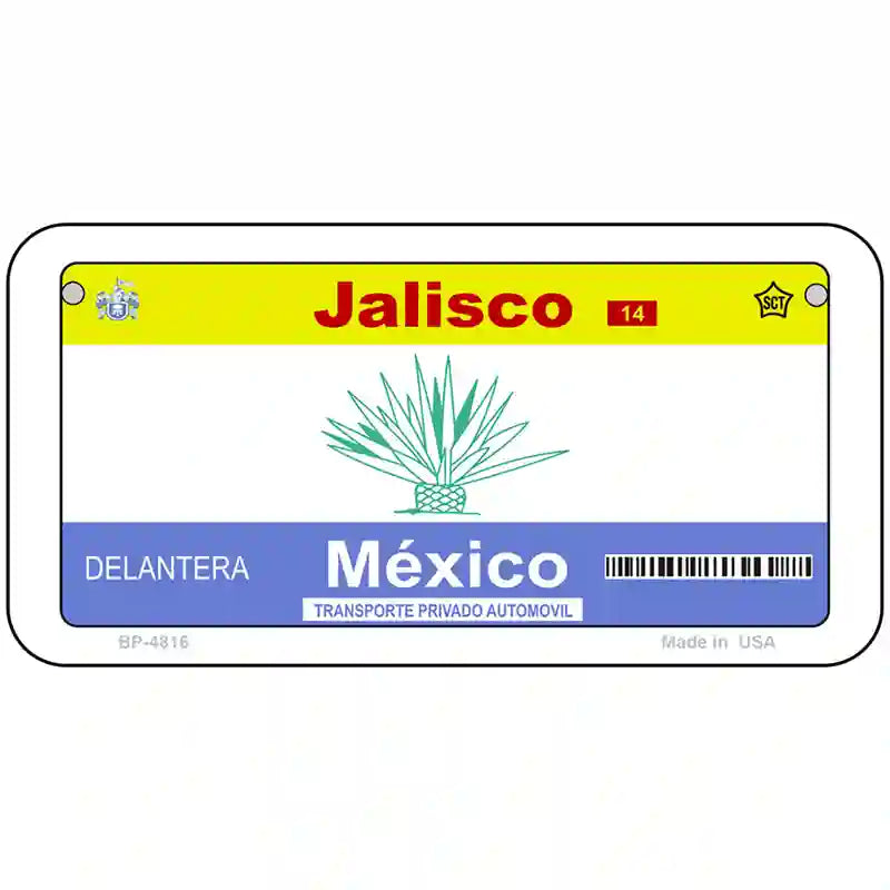 Jalisco Mexico Novelty Metal License Plate 6" x 3" (BP)